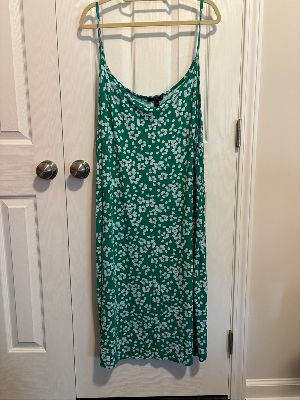 ellos Stretch Jersey Knit A-line Scoop Neck Tank Dress